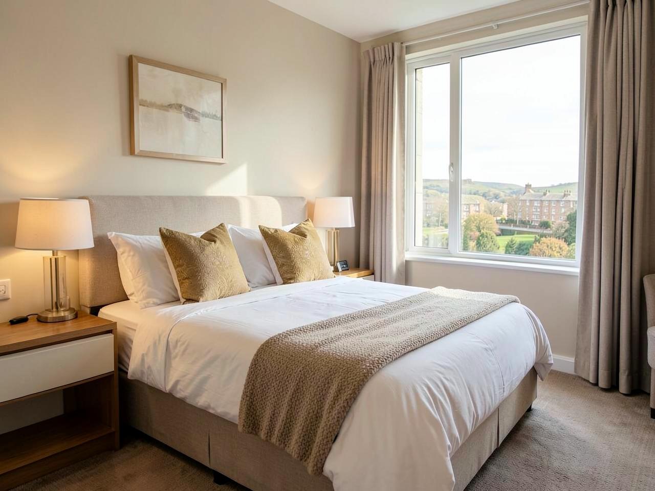 Professionally presented double bedroom in a managed property
